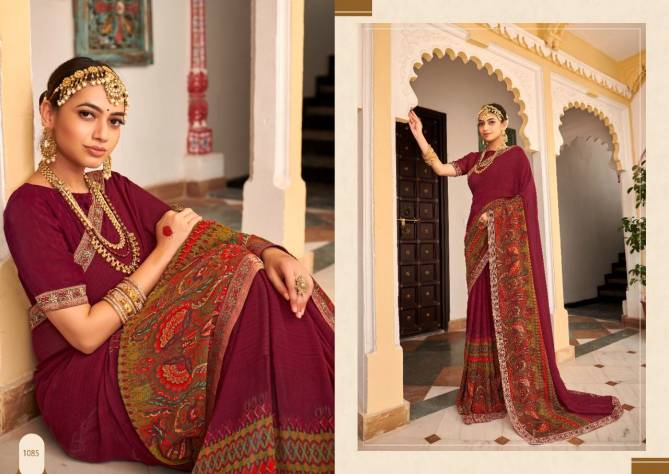Saroj Gorgeous 4 Casual Daily Wear Georgette Printed Stylish  Saree Collection